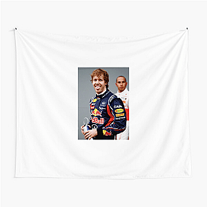 Sebastian Vettel Four Time World Champ Sebastian Vettel Tapestries