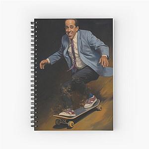 Seinfeld Skateboarding Portrait by King Felix Spiral Notebook