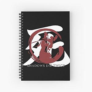 Shadows Die Twice T-Shirt Youtuber Twitch Streamer Tee Gaming Sekiro Gamer Tshirt Gift Man Women Gift Geek Ideas 003 Spiral Notebook