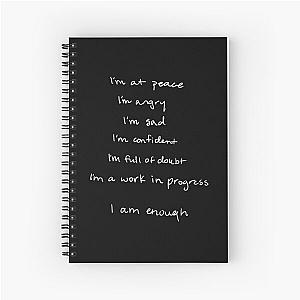 I am enough by Selena Gomez (My Mind & Me) Spiral Notebook