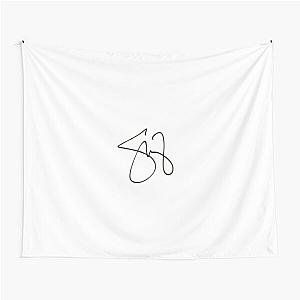 selena gomez signature overlay Tapestry