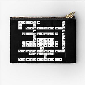 Selena Gomez Crossword Puzzle Zipper Pouch