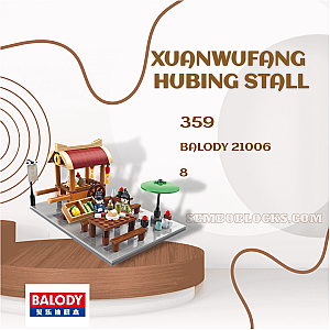 BALODY 21006 Creator Expert Xuanwufang Hubing Stall