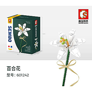 SEMBO 601242 Building Block Flower Workshop: Lily Creator