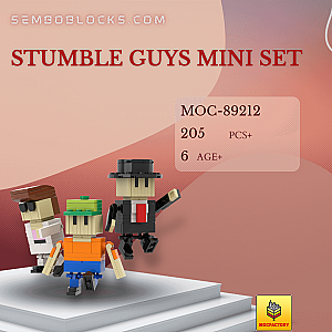 MOC Factory 89212 Movies and Games Stumble Guys Mini Set