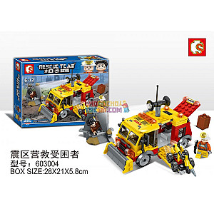 SEMBO 603004 Doomsday Rescue: Rescue The Trapped In The Earthquake Zone Technic