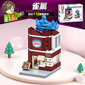 SEMBO SD6056 Mini Street View: Nest's Nest Food Street Scene