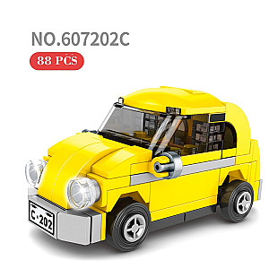 SEMBO 607202C Pull Back Car: Fiat 500 Technic