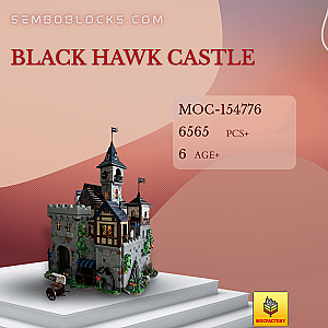 MOC Factory 154776 Modular Building Black Hawk Castle