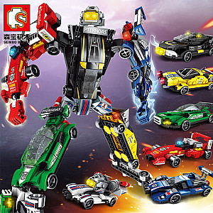 SEMBO 103087-103092 Steel Mecha: The King of Accelerated Change Racing Creator