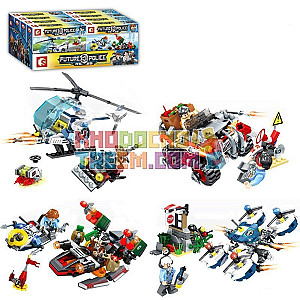 SEMBO SD9346-SD9349 Dragon Fury Super Police Technic