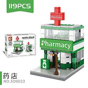 SEMBO SD6023 Mini Street View: Pharmacy Street Scene