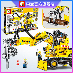 SEMBO 703701 Accumulated Machinery Password: Manipulator Piling Dual Purpose Engineering Vehicle Technic