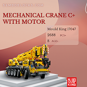 MOULD KING 17047 Technician Mechanical Crane C+ With Motor