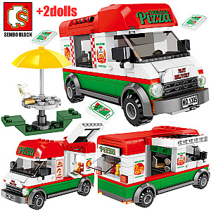 SEMBO 601305 PIZZA MOBILE TRUCK Technic