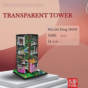 MOULD KING 16013 Modular Building Transparent Tower