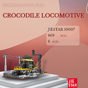 JIESTAR 59007 Technician Crocodile Locomotive