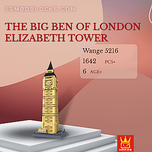 WANGE 5216 Modular Building The Big Ben of London Elizabeth Tower