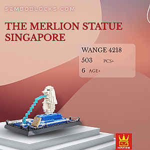 WANGE 4218 Creator Expert The Merlion Statue Singapore