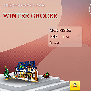 MOC Factory 89185 Modular Building Winter Grocer