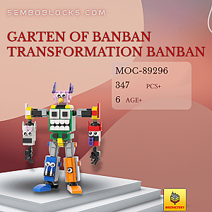 MOC Factory 89296 Movies and Games Garten of Banban Transformation Banban