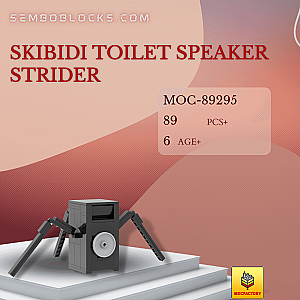 MOC Factory 89295 Movies and Games Skibidi Toilet Speaker Strider