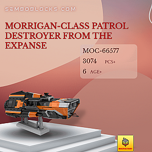 MOC Factory 66577 Space Morrigan-class Patrol Destroyer from The Expanse