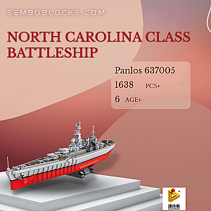 PANLOSBRICK 637005 Military North Carolina Class Battleship