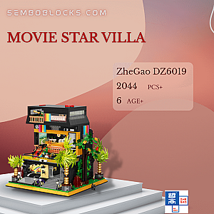 ZHEGAO DZ6019 Creator Expert Movie Star Villa