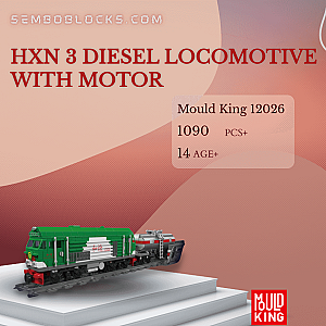 MOULD KING 12026 Technician HXN 3 Diesel Locomotive With Motor