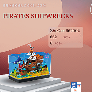 ZHEGAO 662002 Creator Expert Pirates Shipwrecks