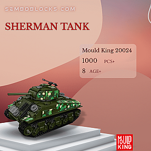 MOULD KING 20024 Military Sherman Tank