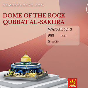 WANGE 5243 Modular Building DOME OF THE ROCK Qubbat al-Sakhra