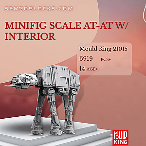 MOULD KING 21015 Star Wars Minifig Scale AT-AT w/ Interior