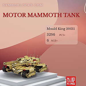 MOULD KING 20011 Military Motor Mammoth Tank