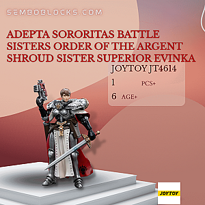 Joytoy JT4614 Creator Expert Adepta Sororitas Battle Sisters Order of the Argent Shroud Sister Superior Evinka