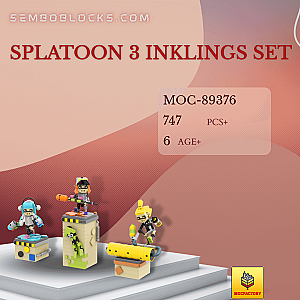 MOC Factory 89376 Movies and Games Splatoon 3 Inklings Set