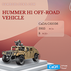 CaDa C61036 Military Hummer H1 Off-road Vehicle