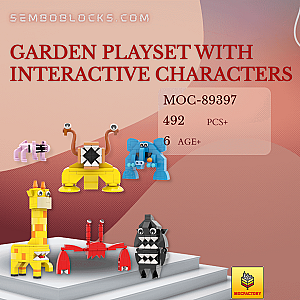 MOC Factory 89397 Movies and Games Garden Playset with Interactive Characters