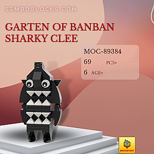 MOC Factory 89384 Movies and Games Garten of Banban Sharky Clee