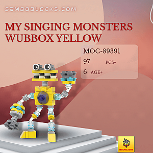 MOC Factory 89391 Movies and Games My Singing Monsters Wubbox Yellow