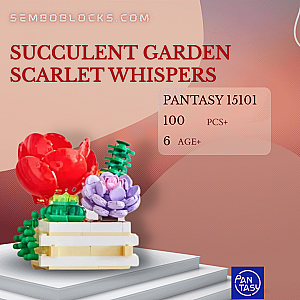 Pantasy 15101 Creator Expert Succulent Garden Scarlet Whispers