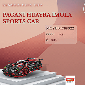 MOYU MY88022 Technician Pagani Huayra Imola Sports Car