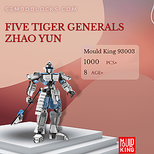 MOULD KING 93003 Creator Expert Five Tiger Generals Zhao Yun