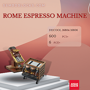 DECOOL / JiSi 16804 16806 Creator Expert Rome Espresso Machine