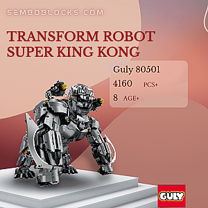 GULY 80501 Movies and Games Transform Robot Super King Kong