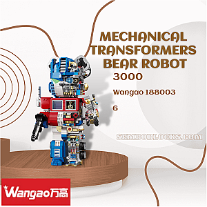 Wangao 188003 Creator Expert Mechanical Transformers Bear Robot