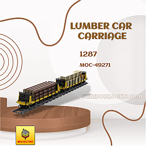 MOC Factory 49271 Technician Lumber Car Carriage