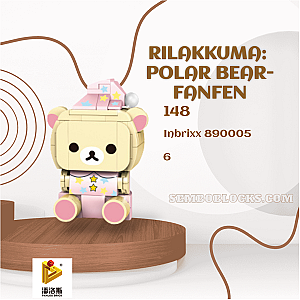 PANLOSBRICK 890005 Creator Expert Rilakkuma: Polar Bear-Fanfen