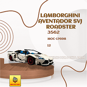 MOC Factory 17698 Technician Lamborghini Aventador SVJ Roadster